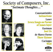 Intimate Thoughts CD cover