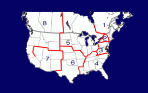 SCI Region map
